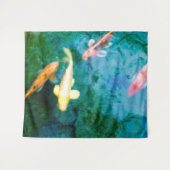 Colorful Koi Fish Wandkleed (Voorkant (horizontaal))