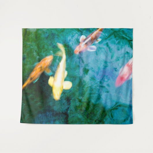 Colorful Koi Fish Wandkleed (Voorkant (horizontaal))