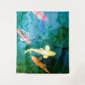 Colorful Koi Fish Wandkleed (Voorkant)