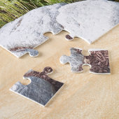 Colorful Koi in Lily-vijver met waterval Legpuzzel (Zijkant)