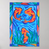 Colorful Koi Pond Poster (Voorkant)