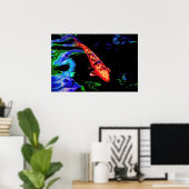 Colorful Koi Poster (Thuiskantoor)