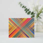 Colorful Kriss Kross Pattern Briefkaart (Staand voorkant)