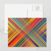 Colorful Kriss Kross Pattern Briefkaart (Voorkant / Achterkant)