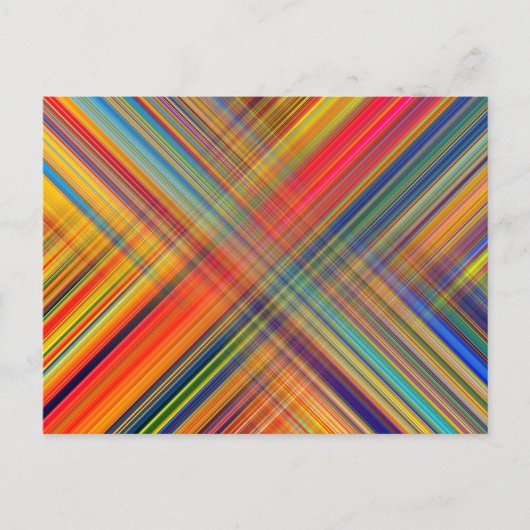 Colorful Kriss Kross Pattern Briefkaart (Voorkant)
