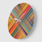 Colorful Kriss Kross Pattern Grote Klok (Hoek)