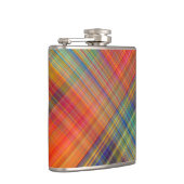 Colorful Kriss Kross Pattern Plaid Heupfles (Rechts)