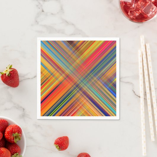 Colorful Kriss Kross Pattern Plaid Servet (Insitu)