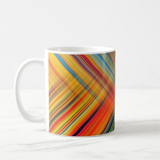 Colorful Kriss Kross Pattern Pset Koffiemok (Links)