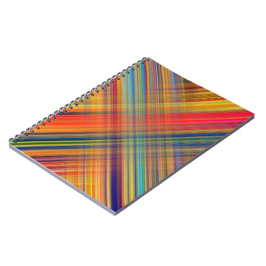 Colorful Kriss Kross Pattern Pset Notitieboek (Linkerzijde)