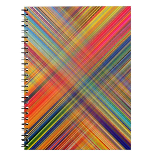 Colorful Kriss Kross Pattern Pset Notitieboek (Voorkant)