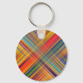 Colorful Kriss Kross Pattern Pset Sleutelhanger (Achterkant)