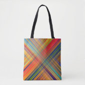 Colorful Kriss Kross Pattern Pset Tote Bag (Voorkant)