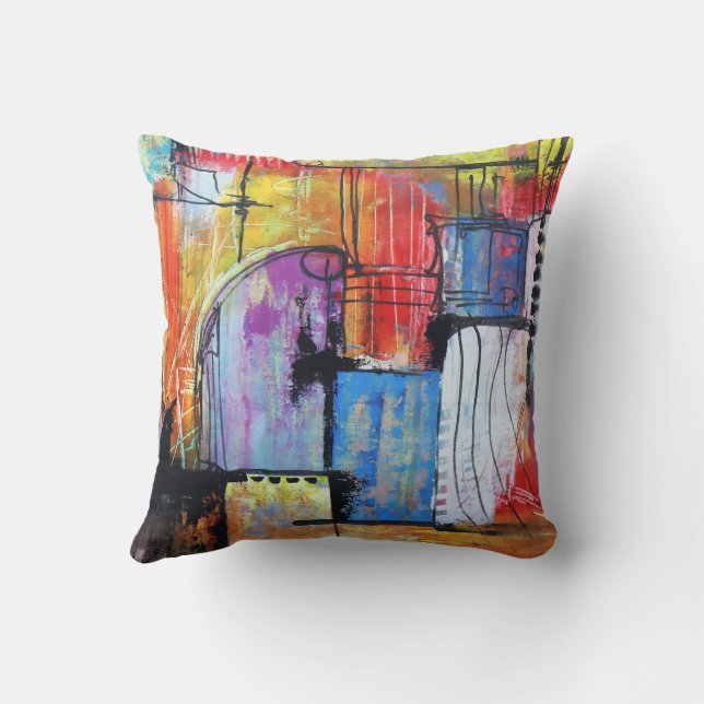 Colorful  kussen (Achterkant)