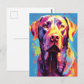 Colorful Labrador Briefkaart (Voorkant / Achterkant)