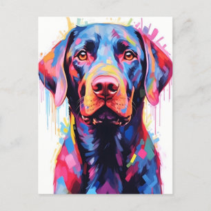 Colorful Labrador Briefkaart