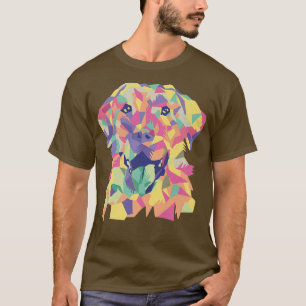 Colorful Labrador Dog Eigenaar Puppy Pet Hondenlie T-shirt