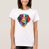 Colorful Labrador Retriever Dog T-shirt (Voorkant)