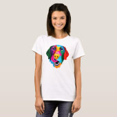 Colorful Labrador Retriever Dog T-shirt (Voorkant volledig)