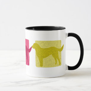 Colorful Labrador Retriever Silhouettes Mok