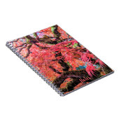 Colorful Laceleaf Japanese Maple Tree Notitieboek (Rechterzijde)