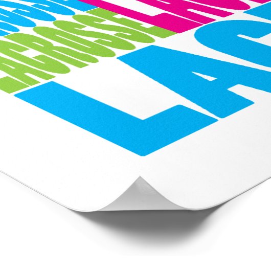 Colorful Lacrosse Poster (Hoek)