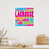 Colorful Lacrosse Poster (Keuken)