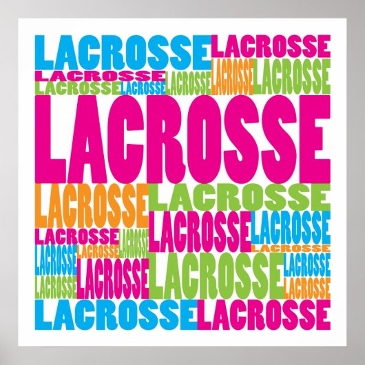 Colorful Lacrosse Poster (Voorkant)