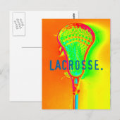 Colorful Lacrosse Stick Foto Art Briefkaart (Voorkant / Achterkant)