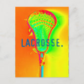 Colorful Lacrosse Stick Foto Art Briefkaart (Voorkant)