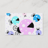 Colorful Ladybugs-kaart Contactkaartje (Achterkant)