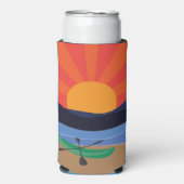 Colorful Lake Can Cooler for Seltzer (Seltzer Voorkant)