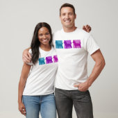 Colorful Lancashire Heeler Silhouettes T-shirt (Unisex)