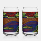 Colorful Landscape Blikvorm Glas (Voorkant)