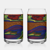 Colorful Landscape Blikvorm Glas (Achterkant)