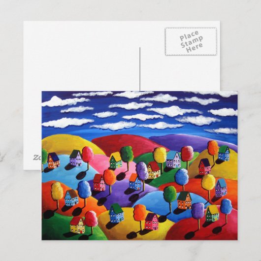 Colorful Landscape Post Card Briefkaart (Voorkant / Achterkant)