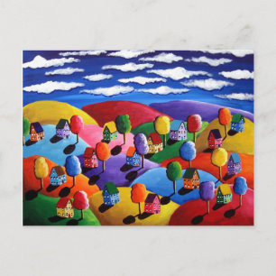 Colorful Landscape Post Card Briefkaart