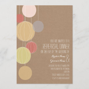 Colorful Lantern Cardstock geïnspireerde repetitie Kaart