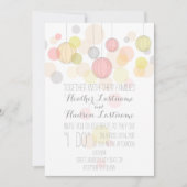 Colorful Lantern Wedding Kaart (Voorkant)