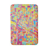 Colorful Las Vegas, Nevada Map Badmat (Voorkant Verticaal)