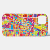 Colorful Las Vegas, Nevada Map Case-Mate iPhone Case (Achterkant (horizontaal))