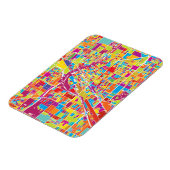 Colorful Las Vegas, Nevada Map Magneet (Linkerzijde)