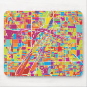 Colorful Las Vegas, Nevada Map Muismat (Voorkant)