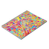 Colorful Las Vegas, Nevada Map Notitieboek (Linkerzijde)