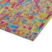 Colorful Las Vegas, Nevada Map Snijplank (Hoek)