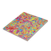 Colorful Las Vegas, Nevada Map Tegeltje (Zijkant)