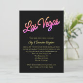 Colorful Las Vegas Sparkles Post Wedding Kaart (Staand voorkant)