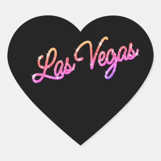 Colorful Las Vegas Sparkles Sticker (Voorkant)