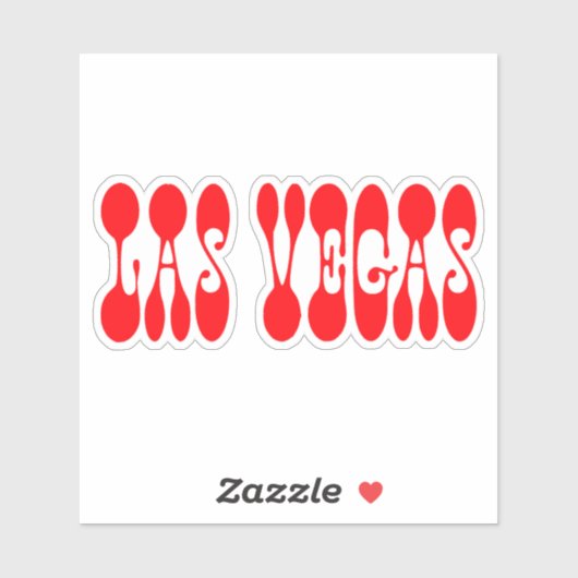Colorful Las Vegas Sticker (Vel)