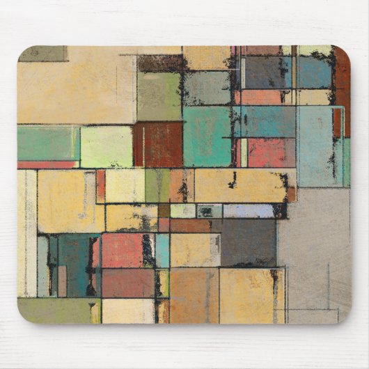 Colorful Lattice Abstract Mousepad Muismat (Voorkant)